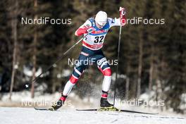 27.01.2018, Seefeld, Austria (AUT): Kasper Stadaas (NOR) - FIS world cup cross-country, individual sprint, Seefeld (AUT). www.nordicfocus.com. © Modica/NordicFocus. Every downloaded picture is fee-liable.