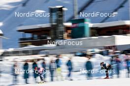 27.01.2018, Seefeld, Austria (AUT): Sophie Caldwell (USA), Sadie Bjornsen (USA), (l-r)  - FIS world cup cross-country, individual sprint, Seefeld (AUT). www.nordicfocus.com. © Modica/NordicFocus. Every downloaded picture is fee-liable.
