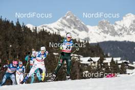27.01.2018, Seefeld, Austria (AUT): Linn Soemskar (SWE), Sandra Ringwald (GER), (l-r)  - FIS world cup cross-country, individual sprint, Seefeld (AUT). www.nordicfocus.com. © Modica/NordicFocus. Every downloaded picture is fee-liable.