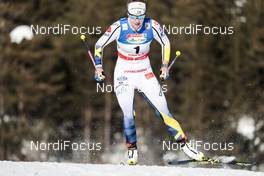 27.01.2018, Seefeld, Austria (AUT): Evelina Settlin (SWE) - FIS world cup cross-country, individual sprint, Seefeld (AUT). www.nordicfocus.com. © Modica/NordicFocus. Every downloaded picture is fee-liable.