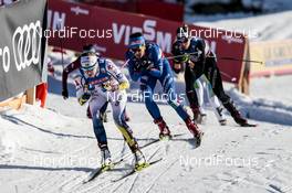 27.01.2018, Seefeld, Austria (AUT): Evelina Settlin (SWE), Gaia Vuerich (ITA), Laurien Van Der Graaff (SUI), (l-r)  - FIS world cup cross-country, individual sprint, Seefeld (AUT). www.nordicfocus.com. © Modica/NordicFocus. Every downloaded picture is fee-liable.