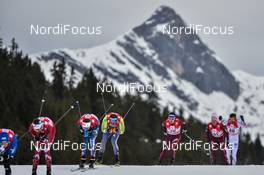 28.01.2018, Seefeld, Austria (AUT): Tyler Kornfield (USA) - FIS world cup cross-country, mass men, Seefeld (AUT). www.nordicfocus.com. © Thibaut/NordicFocus. Every downloaded picture is fee-liable.