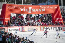 03.03.2018, Lahti, Finland (FIN): Maja Dahlqvist (SWE), Maiken Caspersen Falla (NOR), Stina Nilsson (SWE), Ingvild Flugstad Oestberg (NOR), (l-r)  - FIS world cup cross-country, individual sprint, Lahti (FIN). www.nordicfocus.com. © Modica/NordicFocus. Every downloaded picture is fee-liable.