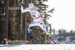 03.03.2018, Lahti, Finland (FIN): Karl-Johan Dyvik (SWE) - FIS world cup cross-country, individual sprint, Lahti (FIN). www.nordicfocus.com. © Modica/NordicFocus. Every downloaded picture is fee-liable.
