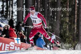 03.03.2018, Lahti, Finland (FIN): Andy Shields (CAN) - FIS world cup cross-country, individual sprint, Lahti (FIN). www.nordicfocus.com. © Modica/NordicFocus. Every downloaded picture is fee-liable.