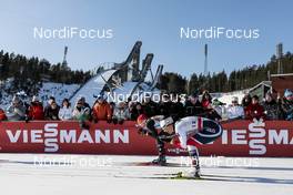 03.03.2018, Lahti, Finland (FIN): Nadine Faehndrich (SUI), Marit Bjoergen (NOR), (l-r)  - FIS world cup cross-country, individual sprint, Lahti (FIN). www.nordicfocus.com. © Modica/NordicFocus. Every downloaded picture is fee-liable.