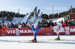 03.03.2018, Lahti, Finland (FIN): Federico Pellegrino (ITA), Maciej Starega (POL), (l-r)  - FIS world cup cross-country, individual sprint, Lahti (FIN). www.nordicfocus.com. © Modica/NordicFocus. Every downloaded picture is fee-liable.