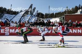 03.03.2018, Lahti, Finland (FIN): Victoria Carl (GER), Krista Parmakoski (FIN), Maiken Caspersen Falla (NOR), (l-r)  - FIS world cup cross-country, individual sprint, Lahti (FIN). www.nordicfocus.com. © Modica/NordicFocus. Every downloaded picture is fee-liable.