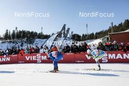 03.03.2018, Lahti, Finland (FIN): Greta Laurent (ITA), Anamarija Lampic (SLO), (l-r)  - FIS world cup cross-country, individual sprint, Lahti (FIN). www.nordicfocus.com. © Modica/NordicFocus. Every downloaded picture is fee-liable.