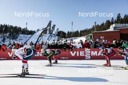 03.03.2018, Lahti, Finland (FIN): Lotta Udnes Weng (NOR), Sandra Ringwald (GER), Natalia Matveeva (RUS), (l-r)  - FIS world cup cross-country, individual sprint, Lahti (FIN). www.nordicfocus.com. © Modica/NordicFocus. Every downloaded picture is fee-liable.