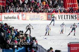 03.03.2018, Lahti, Finland (FIN): Laurien Van Der Graaff (SUI), Ida Ingemarsdotter (SWE), Jonna Sundling (SWE), Tiril Udnes Weng (NOR), (l-r)  - FIS world cup cross-country, individual sprint, Lahti (FIN). www.nordicfocus.com. © Modica/NordicFocus. Every downloaded picture is fee-liable.