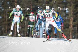 03.03.2018, Lahti, Finland (FIN): Anamarija Lampic (SLO), Anne Winkler (GER), Ida Sargent (USA), Anna Dyvik (SWE), Greta Laurent (ITA), (l-r)  - FIS world cup cross-country, individual sprint, Lahti (FIN). www.nordicfocus.com. © Modica/NordicFocus. Every downloaded picture is fee-liable.
