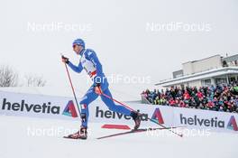 07.03.2018, Drammen, Norway (NOR): Federico Pellegrino (ITA) - FIS world cup cross-country, individual sprint, Drammen (NOR). www.nordicfocus.com. © Modica/NordicFocus. Every downloaded picture is fee-liable.