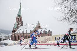 07.03.2018, Drammen, Norway (NOR): Greta Laurent (ITA), Nadine Faehndrich (SUI), (l-r)  - FIS world cup cross-country, individual sprint, Drammen (NOR). www.nordicfocus.com. © Modica/NordicFocus. Every downloaded picture is fee-liable.