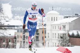 07.03.2018, Drammen, Norway (NOR): Andrew Young (GBR) - FIS world cup cross-country, individual sprint, Drammen (NOR). www.nordicfocus.com. © Modica/NordicFocus. Every downloaded picture is fee-liable.