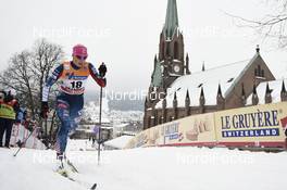 07.03.2018, Drammen, Norway (NOR): Kikkan Randall (USA) - FIS world cup cross-country, individual sprint, Drammen (NOR). www.nordicfocus.com. © Thibaut/NordicFocus. Every downloaded picture is fee-liable.
