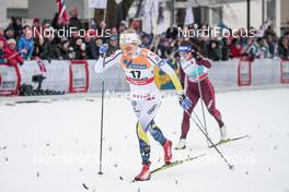 07.03.2018, Drammen, Norway (NOR): Stina Nilsson (SWE), Natalia Nepryaeva (RUS), (l-r)  - FIS world cup cross-country, individual sprint, Drammen (NOR). www.nordicfocus.com. © Modica/NordicFocus. Every downloaded picture is fee-liable.