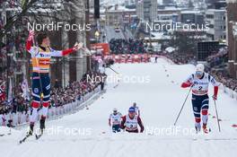 07.03.2018, Drammen, Norway (NOR): Johannes Hoesflot Klaebo (NOR) - FIS world cup cross-country, individual sprint, Drammen (NOR). www.nordicfocus.com. © Thibaut/NordicFocus. Every downloaded picture is fee-liable.