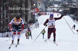 07.03.2018, Drammen, Norway (NOR): Alexander Bolshunov (RUS) - FIS world cup cross-country, individual sprint, Drammen (NOR). www.nordicfocus.com. © Thibaut/NordicFocus. Every downloaded picture is fee-liable.