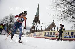 07.03.2018, Drammen, Norway (NOR): Rosie Brennan (USA) - FIS world cup cross-country, individual sprint, Drammen (NOR). www.nordicfocus.com. © Thibaut/NordicFocus. Every downloaded picture is fee-liable.