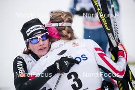 11.03.2018, Oslo, Norway (NOR): Nathalie Von Siebenthal (SUI), Teresa Stadlober (AUT), (l-r)  - FIS world cup cross-country, mass women, Oslo (NOR). www.nordicfocus.com. © Modica/NordicFocus. Every downloaded picture is fee-liable.