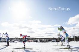 16.03.2018, Falun Sweden (SWE): Hanna Falk (SWE), Maiken Caspersen Falla (NOR), Anamarija Lampic (SLO), Jonna Sundling (SWE), (l-r)  - FIS world cup cross-country, individual sprint, Falun (SWE). www.nordicfocus.com. © Modica/NordicFocus. Every downloaded picture is fee-liable.