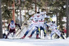 16.03.2018, Falun Sweden (SWE): Charlotte Kalla (SWE), Anna Dyvik (SWE), (l-r)  - FIS world cup cross-country, individual sprint, Falun (SWE). www.nordicfocus.com. © Modica/NordicFocus. Every downloaded picture is fee-liable.