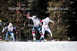 16.03.2018, Falun Sweden (SWE): Marit Bjoergen (NOR), Ida Ingemarsdotter (SWE), (l-r)  - FIS world cup cross-country, individual sprint, Falun (SWE). www.nordicfocus.com. © Modica/NordicFocus. Every downloaded picture is fee-liable.