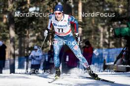 16.03.2018, Falun Sweden (SWE): Patrick Caldwell (USA) - FIS world cup cross-country, individual sprint, Falun (SWE). www.nordicfocus.com. © Modica/NordicFocus. Every downloaded picture is fee-liable.