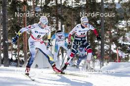 16.03.2018, Falun Sweden (SWE): Jonna Sundling (SWE), Kathrine Rolsted Harsem (NOR), (l-r)  - FIS world cup cross-country, individual sprint, Falun (SWE). www.nordicfocus.com. © Modica/NordicFocus. Every downloaded picture is fee-liable.