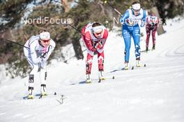 17.03.2018, Falun Sweden (SWE): Dahria Beatty (CAN), Jennie Oeberg (SWE), (l-r)  - FIS world cup cross-country, mass women, Falun (SWE). www.nordicfocus.com. © Modica/NordicFocus. Every downloaded picture is fee-liable.