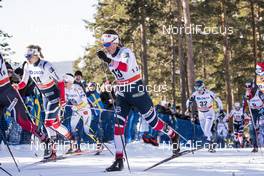17.03.2018, Falun Sweden (SWE): Astrid Uhrenholdt Jacobsen (NOR), Tiril Udnes Weng (NOR), (l-r)  - FIS world cup cross-country, mass women, Falun (SWE). www.nordicfocus.com. © Modica/NordicFocus. Every downloaded picture is fee-liable.