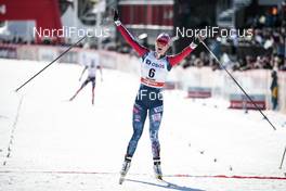 18.03.2018, Falun Sweden (SWE): Sadie Bjornsen (USA) - FIS world cup cross-country, pursuit women, Falun (SWE). www.nordicfocus.com. © Modica/NordicFocus. Every downloaded picture is fee-liable.