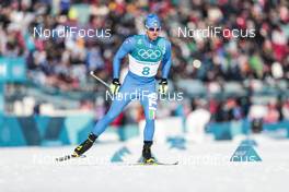 16.02.2018, Pyeongchang, Korea (KOR): Sergio Rigoni (ITA) - XXIII. Olympic Winter Games Pyeongchang 2018, cross-country, 15km men,  Pyeongchang (KOR). www.nordicfocus.com. © Modica/NordicFocus. Every downloaded picture is fee-liable.