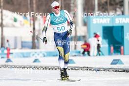 16.02.2018, Pyeongchang, Korea (KOR): Daniel Rickardsson (SWE) - XXIII. Olympic Winter Games Pyeongchang 2018, cross-country, 15km men,  Pyeongchang (KOR). www.nordicfocus.com. © Modica/NordicFocus. Every downloaded picture is fee-liable.