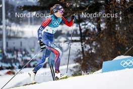 13.02.2018, Pyeongchang, Korea (KOR): Sophie Caldwell (USA) - XXIII. Olympic Winter Games Pyeongchang 2018, cross-country, individual sprint,  Pyeongchang (KOR). www.nordicfocus.com. © Modica/NordicFocus. Every downloaded picture is fee-liable.