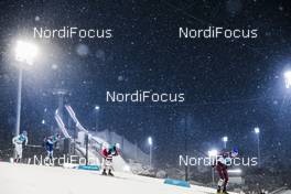 13.02.2018, Pyeongchang, Korea (KOR): Yulia Belorukova (RUS), Heidi Weng (NOR), Sadie Bjornsen (USA), (l-r)  - XXIII. Olympic Winter Games Pyeongchang 2018, cross-country, individual sprint,  Pyeongchang (KOR). www.nordicfocus.com. © Modica/NordicFocus. Every downloaded picture is fee-liable.