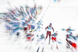 24.02.2018, Pyeongchang, Korea (KOR): Start of the race   - XXIII. Olympic Winter Games Pyeongchang 2018, cross-country, mass men,  Pyeongchang (KOR). www.nordicfocus.com. © Modica/NordicFocus. Every downloaded picture is fee-liable.