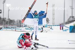 24.02.2018, Pyeongchang, Korea (KOR): Iivo Niskanen (FIN), Alex Harvey (CAN), (l-r)  - XXIII. Olympic Winter Games Pyeongchang 2018, cross-country, mass men,  Pyeongchang (KOR). www.nordicfocus.com. © Modica/NordicFocus. Every downloaded picture is fee-liable.