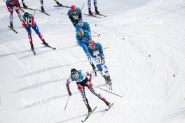 24.02.2018, Pyeongchang, Korea (KOR): Max Hauke (AUT), Dietmar Noeckler (ITA), (l-r)  - XXIII. Olympic Winter Games Pyeongchang 2018, cross-country, mass men,  Pyeongchang (KOR). www.nordicfocus.com. © Modica/NordicFocus. Every downloaded picture is fee-liable.