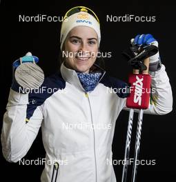22.02.2018, Pyeongchang, Korea (KOR): Ebba Andersson (SWE) - XXIII. Olympic Winter Games Pyeongchang 2018, cross-country, medals, Pyeongchang (KOR). www.nordicfocus.com. © Modica/NordicFocus. Every downloaded picture is fee-liable.