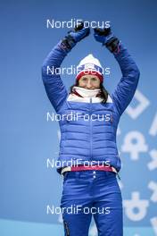 15.02.2018, Pyeongchang, Korea (KOR): Marit Bjoergen (NOR) - XXIII. Olympic Winter Games Pyeongchang 2018, cross-country, medals, Pyeongchang (KOR). www.nordicfocus.com. © Modica/NordicFocus. Every downloaded picture is fee-liable.