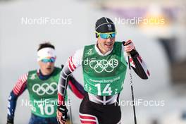 18.02.2018, Pyeongchang, Korea (KOR): Max Hauke (AUT) - XXIII. Olympic Winter Games Pyeongchang 2018, cross-country, 4x10km men,  Pyeongchang (KOR). www.nordicfocus.com. © Modica/NordicFocus. Every downloaded picture is fee-liable.