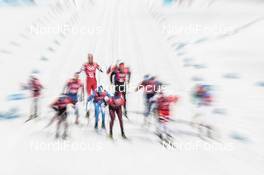18.02.2018, Pyeongchang, Korea (KOR): Starting group   - XXIII. Olympic Winter Games Pyeongchang 2018, cross-country, 4x10km men,  Pyeongchang (KOR). www.nordicfocus.com. © Modica/NordicFocus. Every downloaded picture is fee-liable.