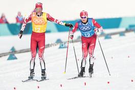 18.02.2018, Pyeongchang, Korea (KOR): Russell Kennedy (CAN), Knute Johnsgaard (CAN), (l-r)  - XXIII. Olympic Winter Games Pyeongchang 2018, cross-country, 4x10km men,  Pyeongchang (KOR). www.nordicfocus.com. © Modica/NordicFocus. Every downloaded picture is fee-liable.