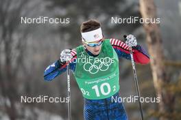 18.02.2018, Pyeongchang, Korea (KOR): Reese Hanneman (USA) - XXIII. Olympic Winter Games Pyeongchang 2018, cross-country, 4x10km men,  Pyeongchang (KOR). www.nordicfocus.com. © Modica/NordicFocus. Every downloaded picture is fee-liable.