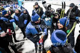17.02.2018, Pyeongchang, Korea (KOR): Stina Nilsson (SWE), Ebba Andersson (SWE), Charlotte Kalla (SWE), Anna Haag (SWE), (l-r)  - XXIII. Olympic Winter Games Pyeongchang 2018, cross-country, 4x5km women, Pyeongchang (KOR). www.nordicfocus.com. © Modica/NordicFocus. Every downloaded picture is fee-liable.