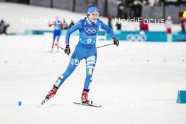 17.02.2018, Pyeongchang, Korea (KOR): Ilaria Debertolis (ITA) - XXIII. Olympic Winter Games Pyeongchang 2018, cross-country, 4x5km women, Pyeongchang (KOR). www.nordicfocus.com. © Modica/NordicFocus. Every downloaded picture is fee-liable.