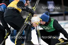 17.02.2018, Pyeongchang, Korea (KOR): Anna Haag (SWE), Charlotte Kalla (SWE), Ebba Andersson (SWE), Stina Nilsson (SWE), (l-r)  - XXIII. Olympic Winter Games Pyeongchang 2018, cross-country, 4x5km women, Pyeongchang (KOR). www.nordicfocus.com. © Modica/NordicFocus. Every downloaded picture is fee-liable.