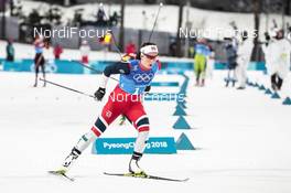 17.02.2018, Pyeongchang, Korea (KOR): Marit Bjoergen (NOR) - XXIII. Olympic Winter Games Pyeongchang 2018, cross-country, 4x5km women, Pyeongchang (KOR). www.nordicfocus.com. © Modica/NordicFocus. Every downloaded picture is fee-liable.